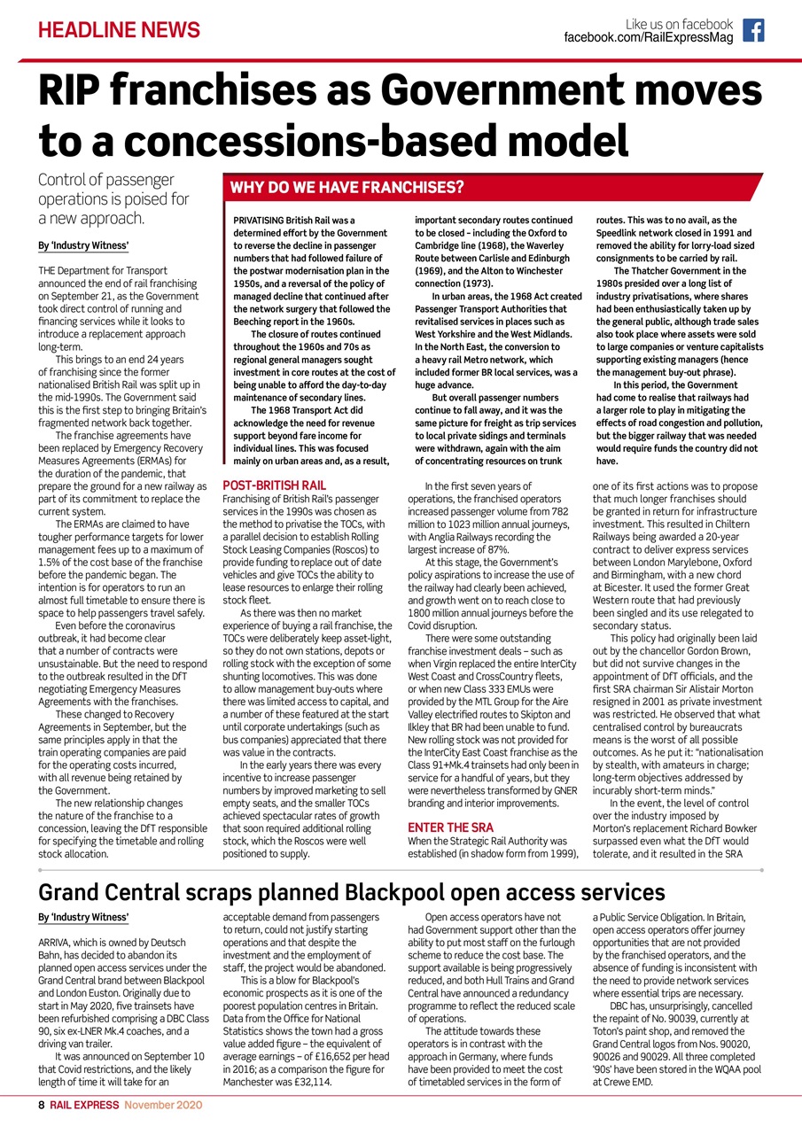 Rail Express Preview Pages