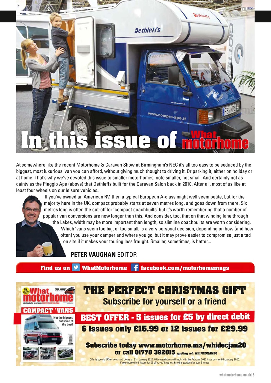 What Motorhome magazine Preview Pages
