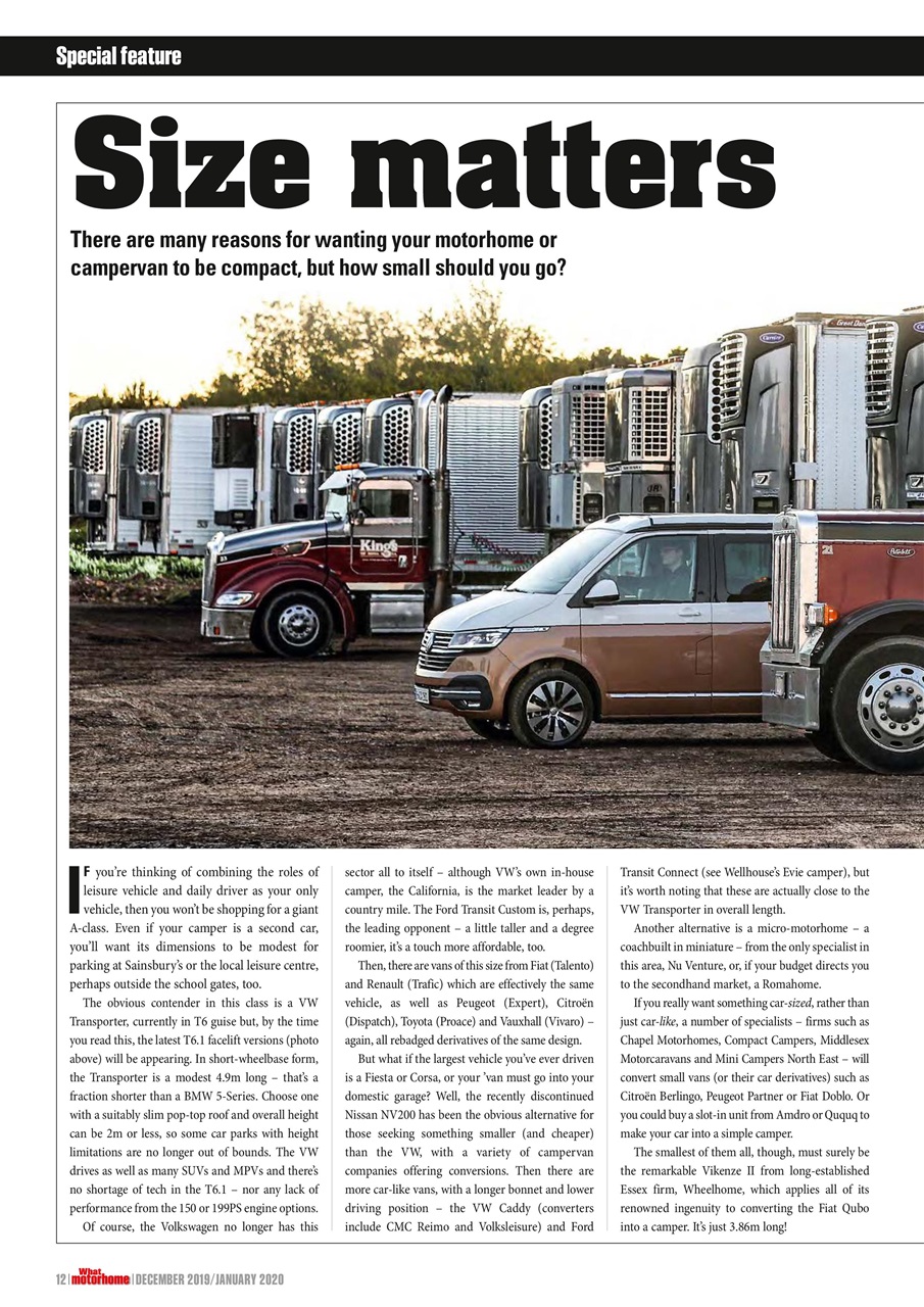 What Motorhome magazine Preview Pages