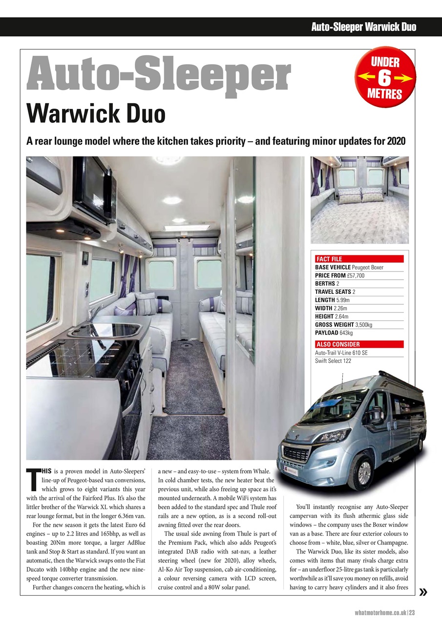 What Motorhome magazine Preview Pages