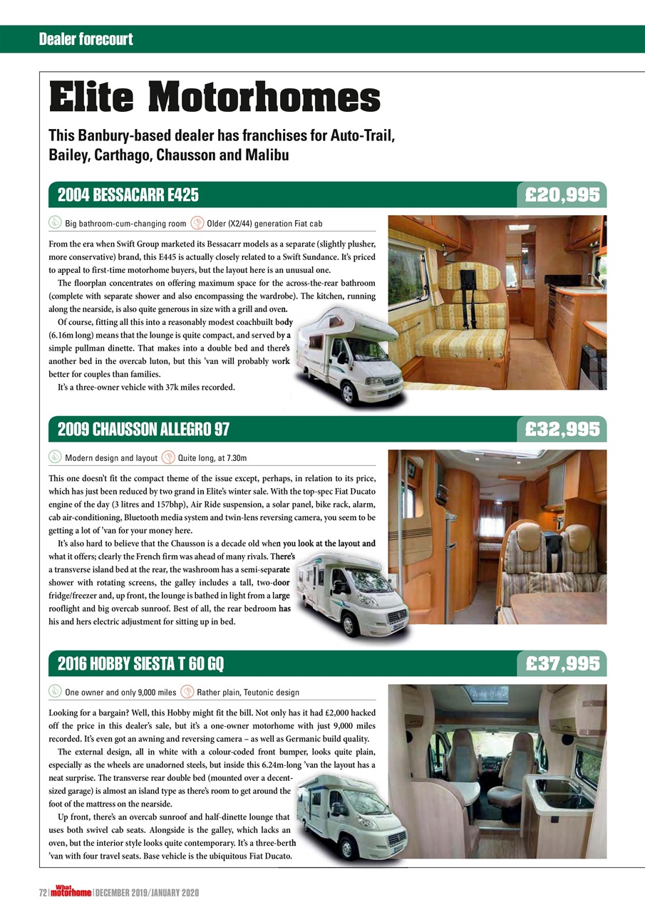 What Motorhome magazine Preview Pages