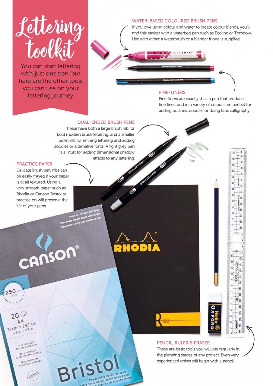 Simply Lettering Preview Pages