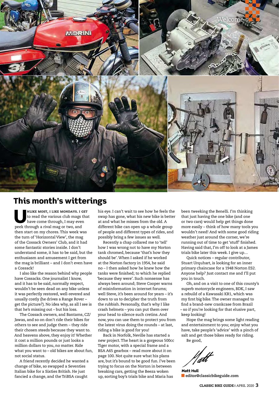 Classic Bike Guide Preview Pages