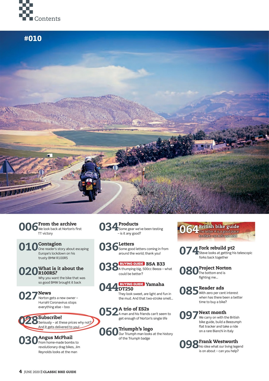 Classic Bike Guide Preview Pages