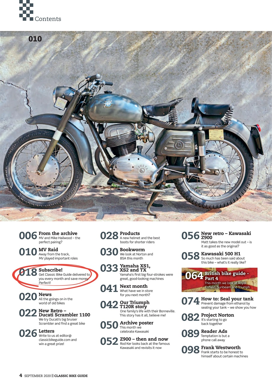 Classic Bike Guide Preview Pages