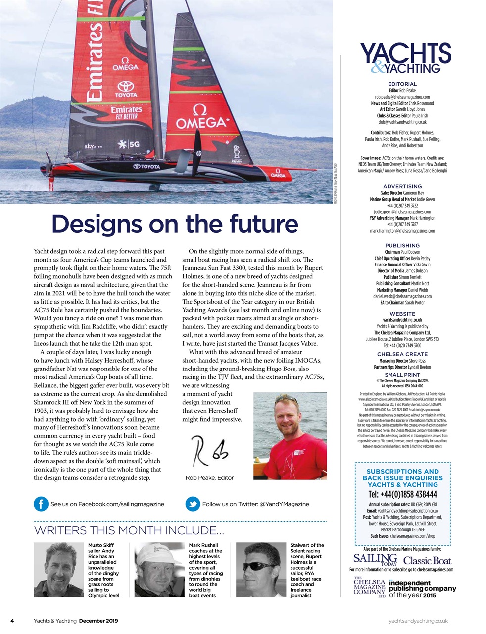 Yachts & Yachting Preview Pages