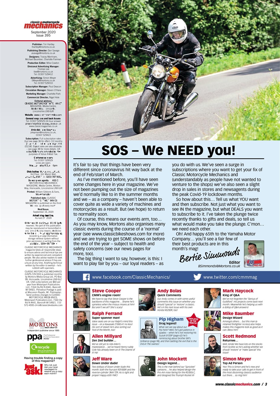 Classic Motorcycle Mechanics Preview Pages