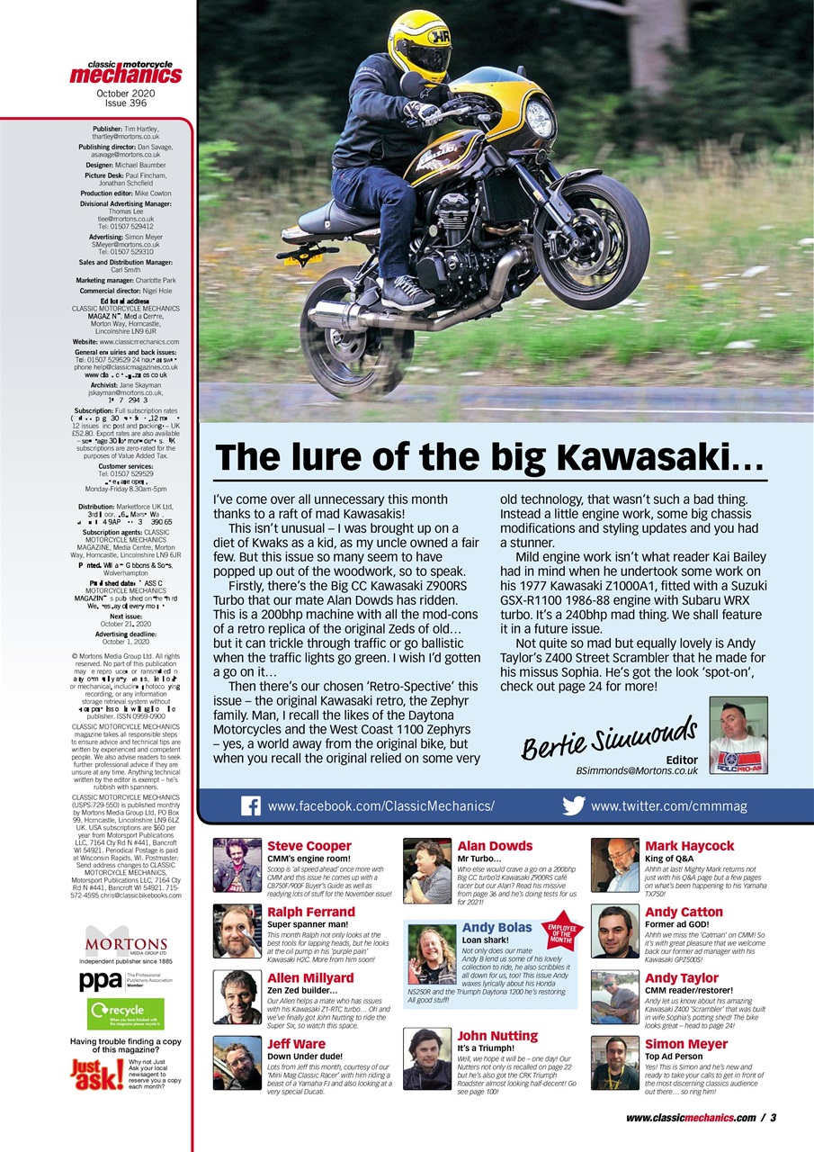 Classic Motorcycle Mechanics Preview Pages