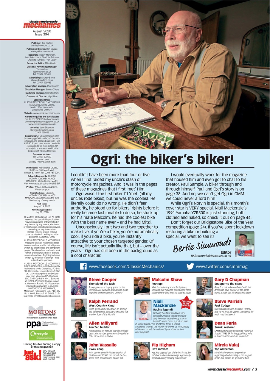 Classic Motorcycle Mechanics Preview Pages