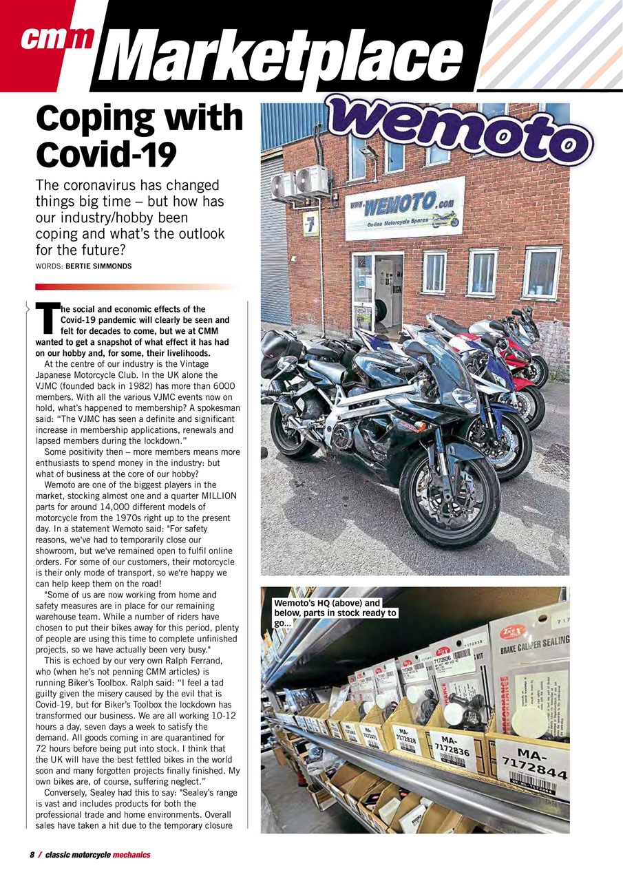 Classic Motorcycle Mechanics Preview Pages