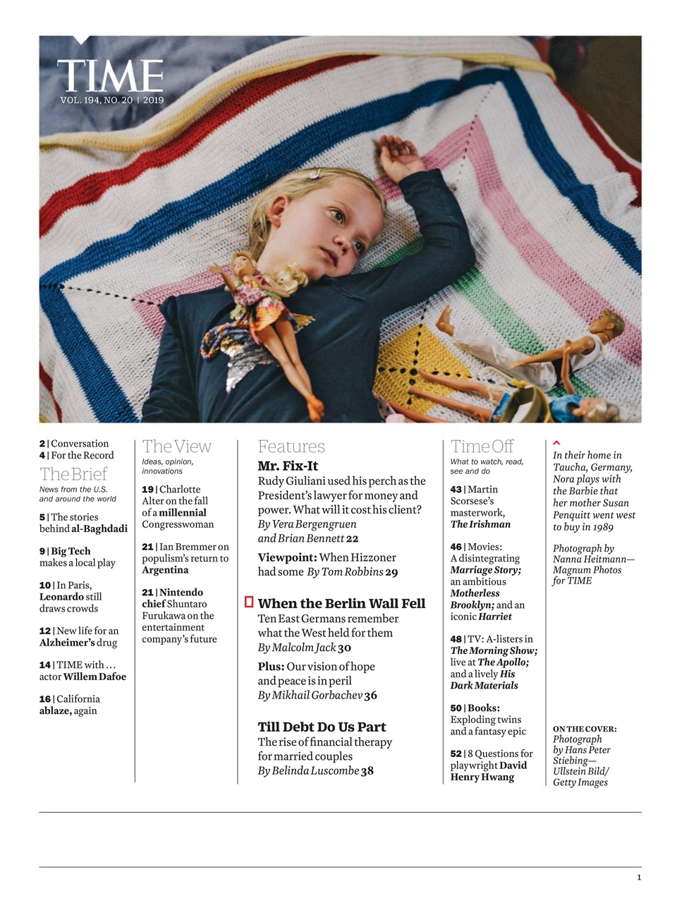 TIME Magazine Europe Preview Pages