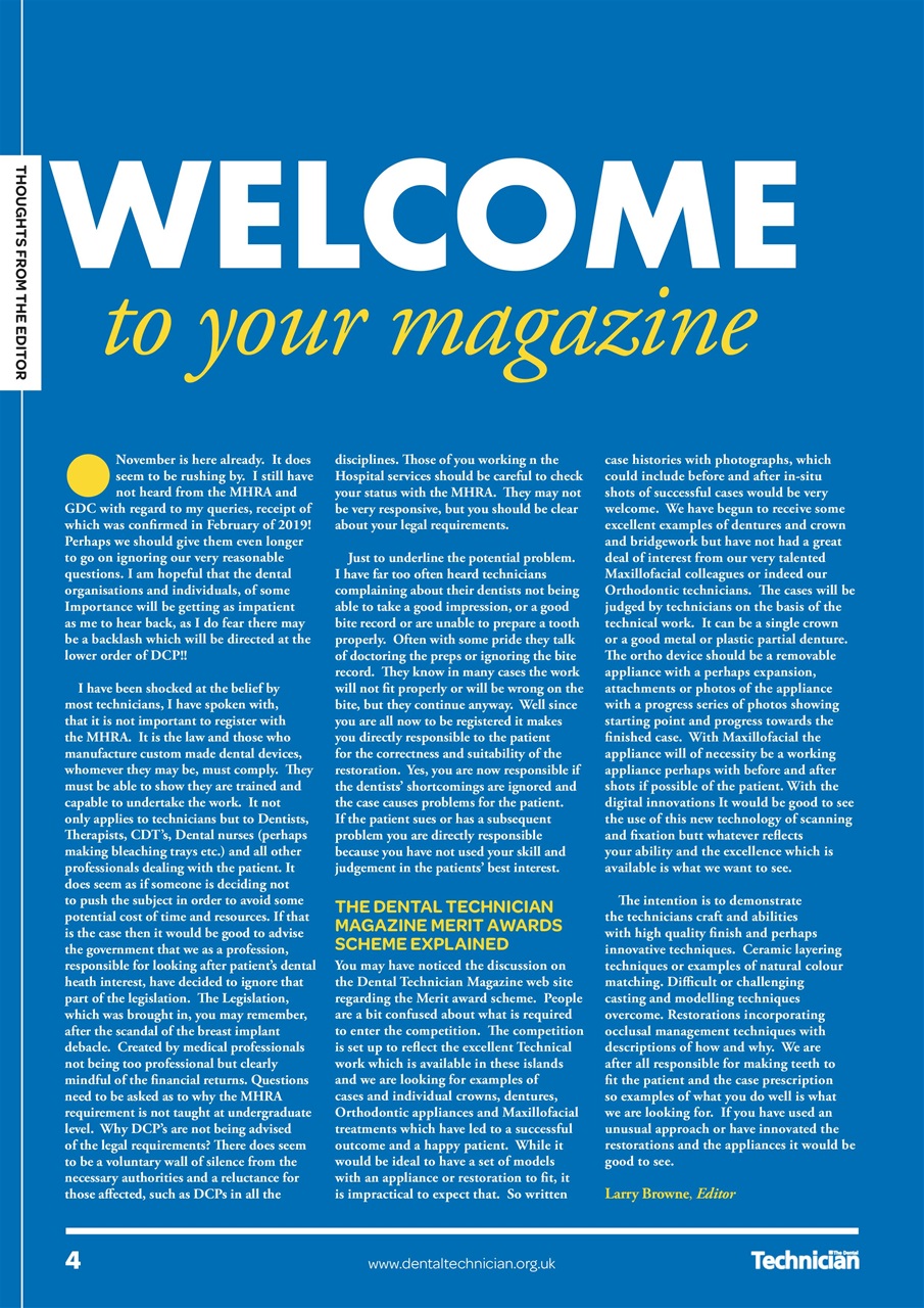 The Dental Technician Magazine Preview Pages