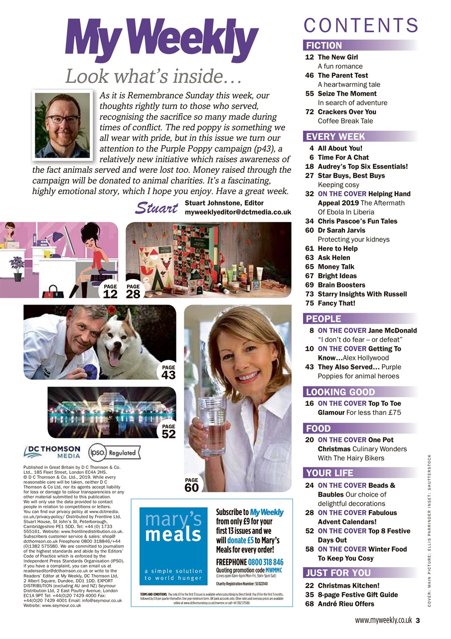 My Weekly Preview Pages