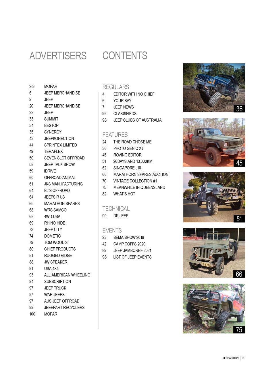 Jeep Action Preview Pages