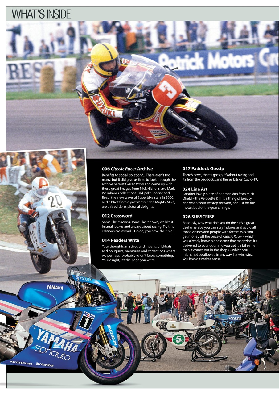 Classic Racer Preview Pages