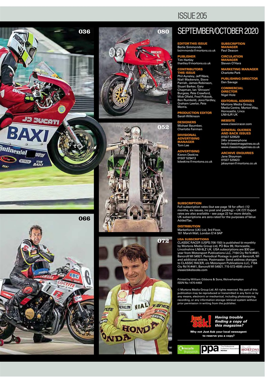 Classic Racer Preview Pages