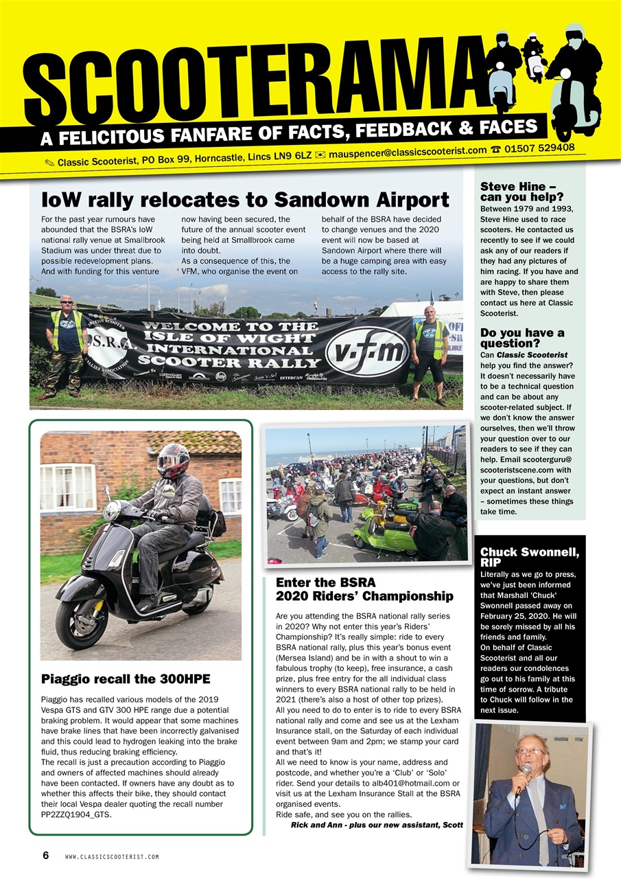 Classic Scooterist Preview Pages