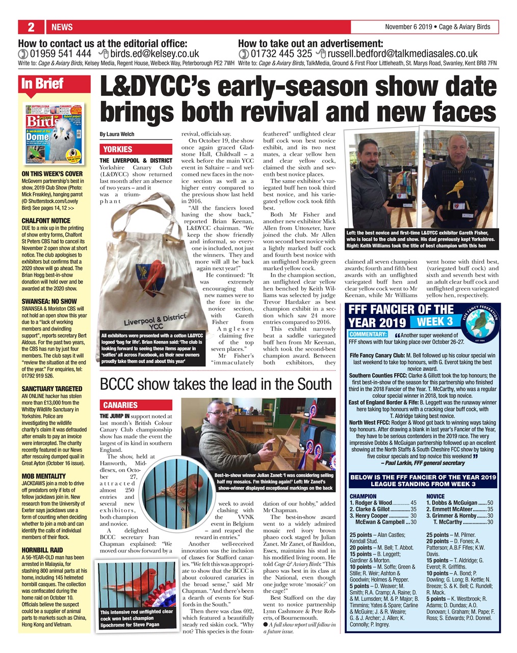 Cage & Aviary Birds Preview Pages