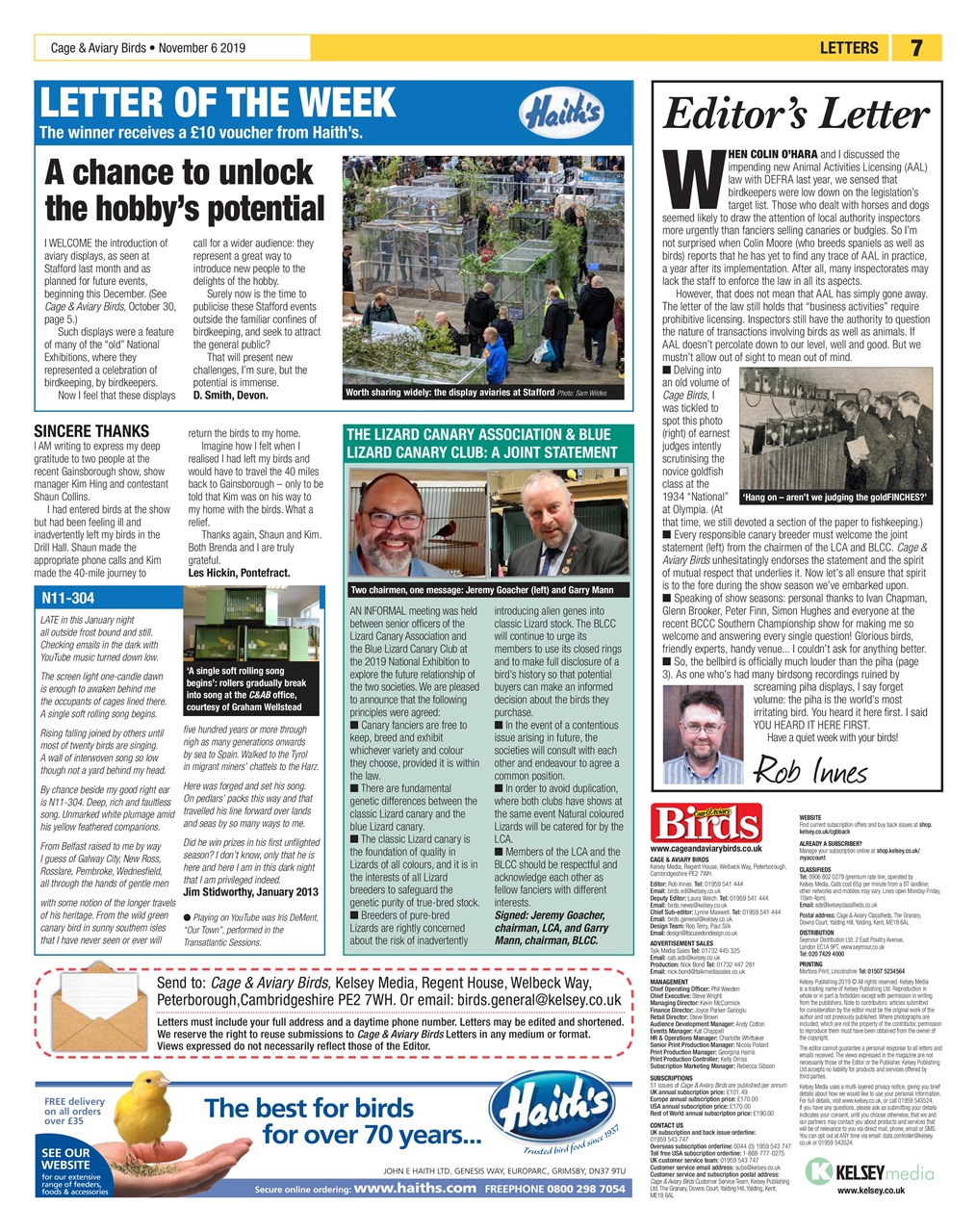 Cage & Aviary Birds Preview Pages