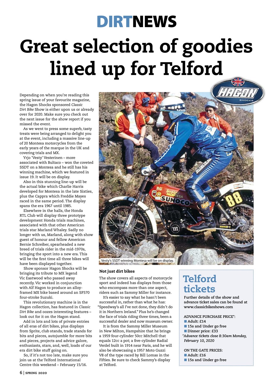 Classic Dirt Bike Preview Pages