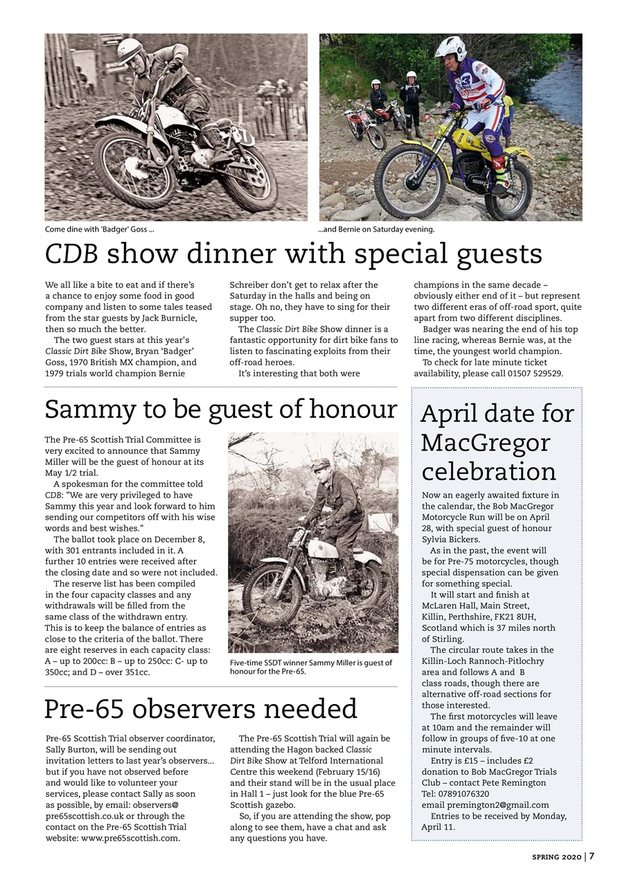 Classic Dirt Bike Preview Pages
