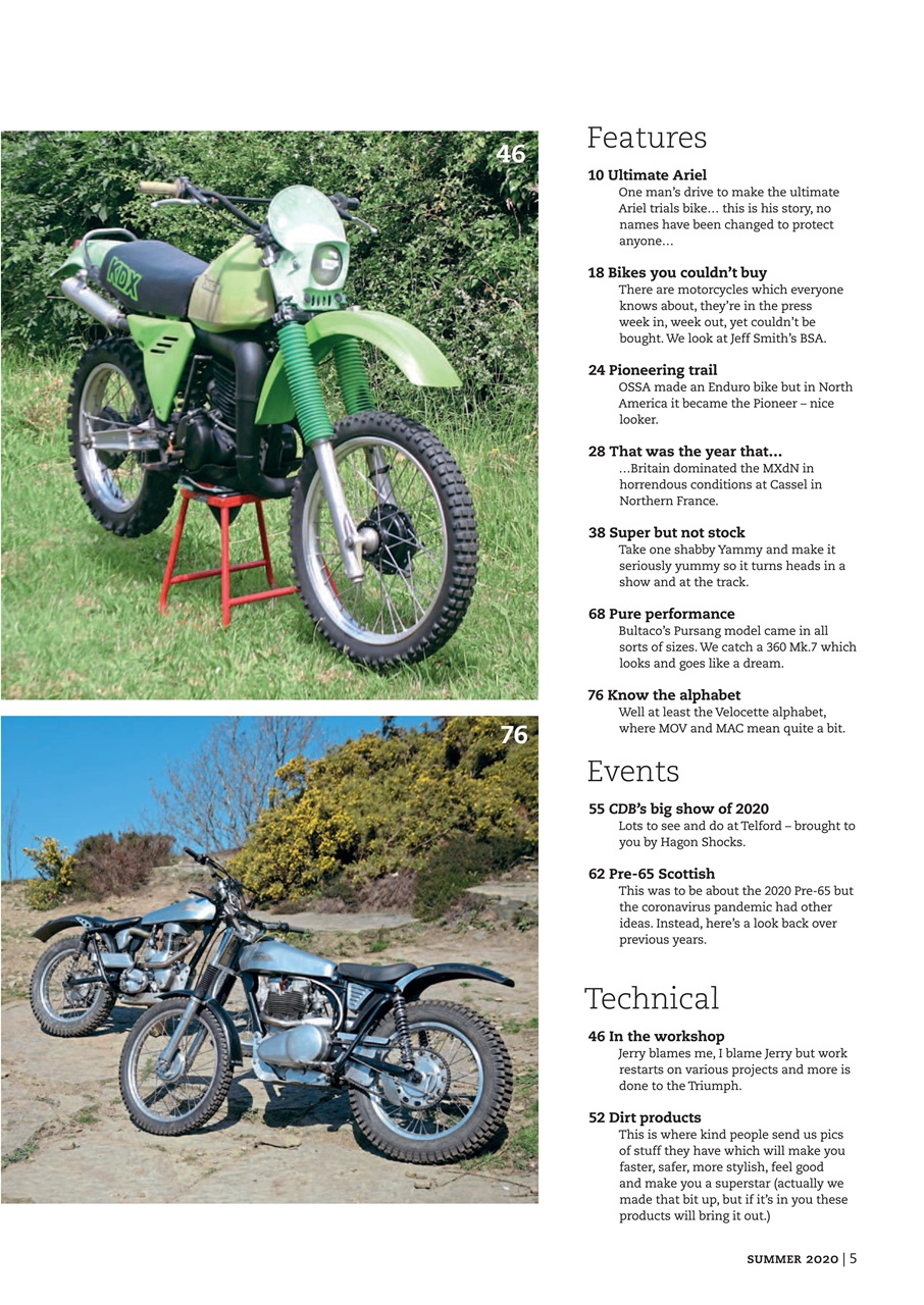 Classic Dirt Bike Preview Pages