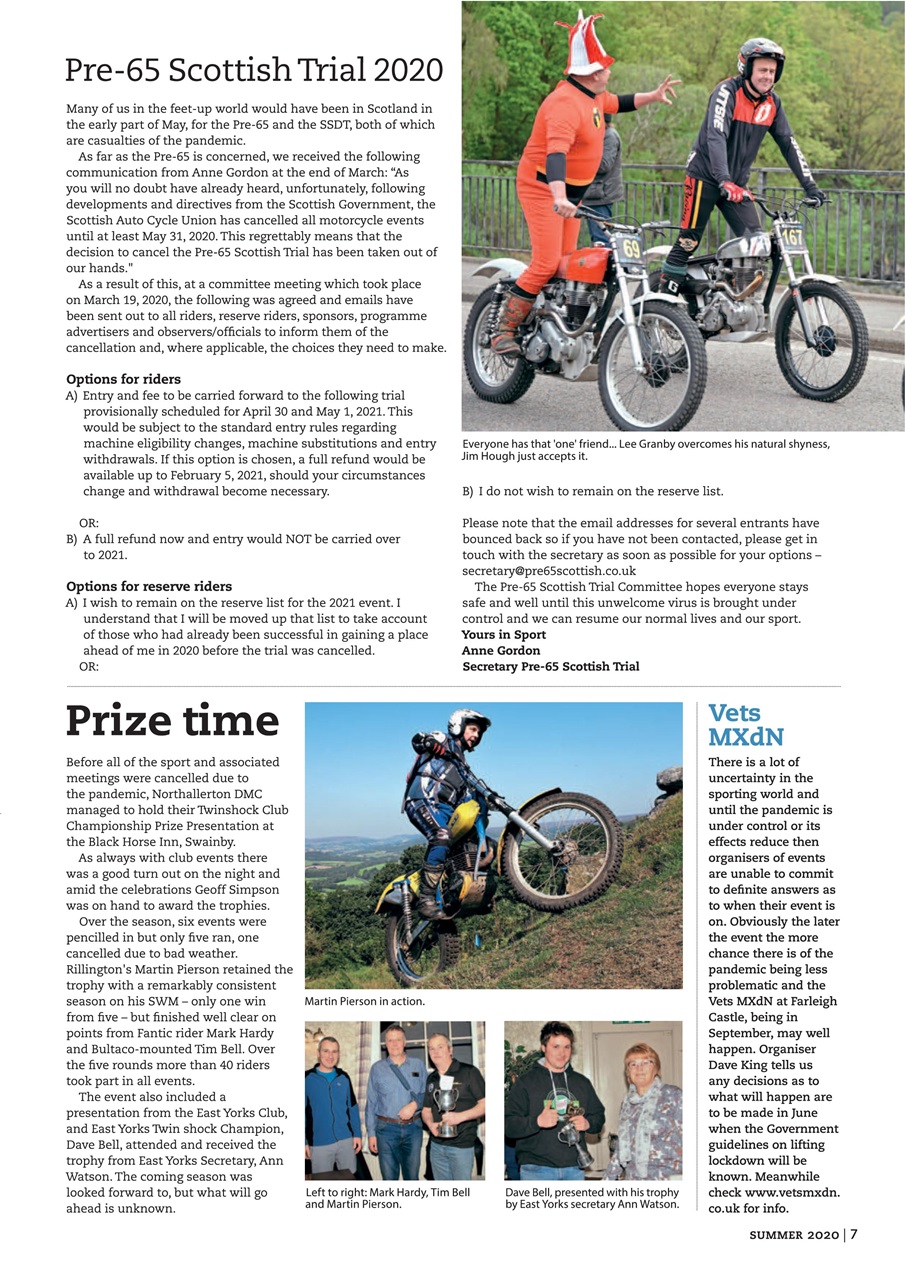 Classic Dirt Bike Preview Pages