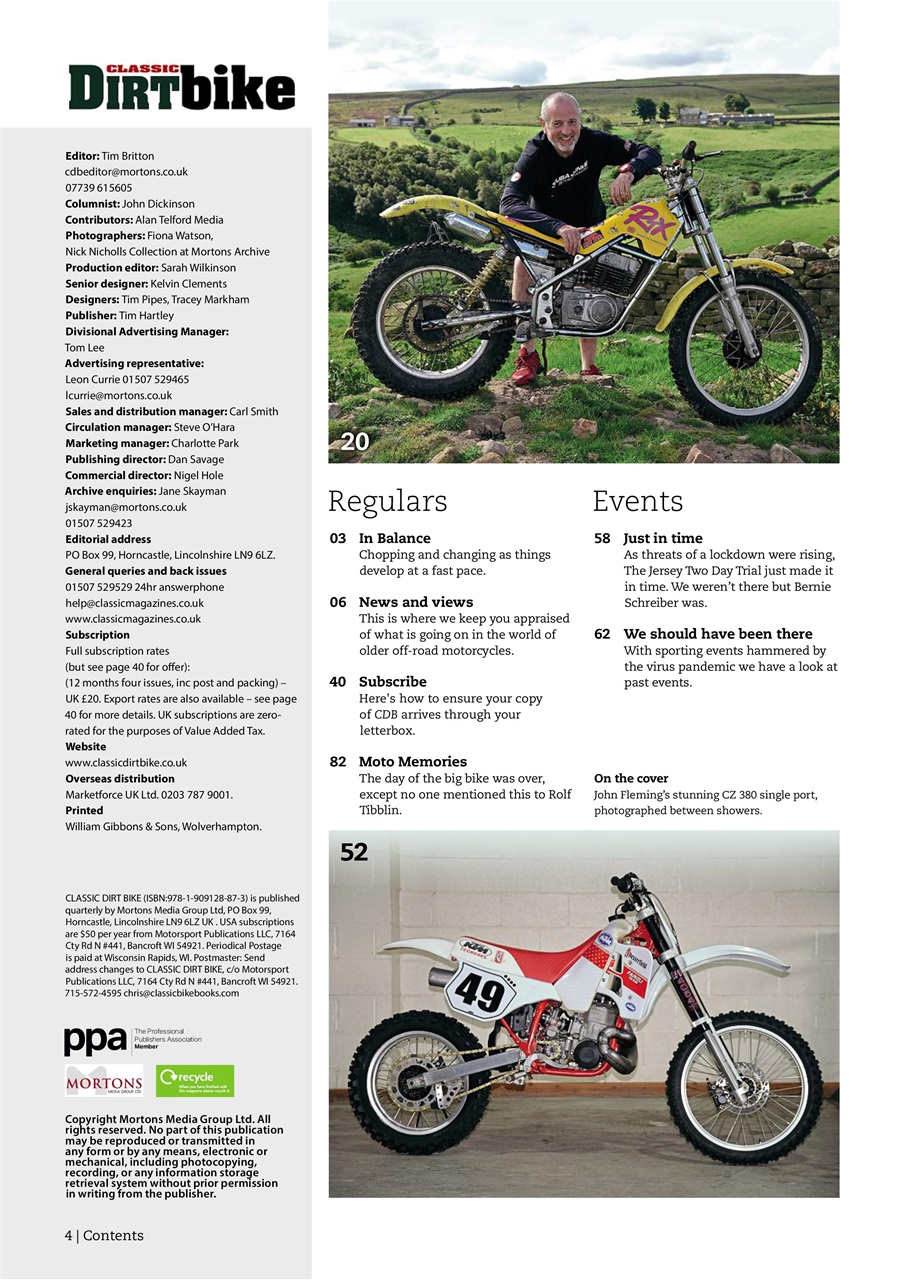 Classic Dirt Bike Preview Pages