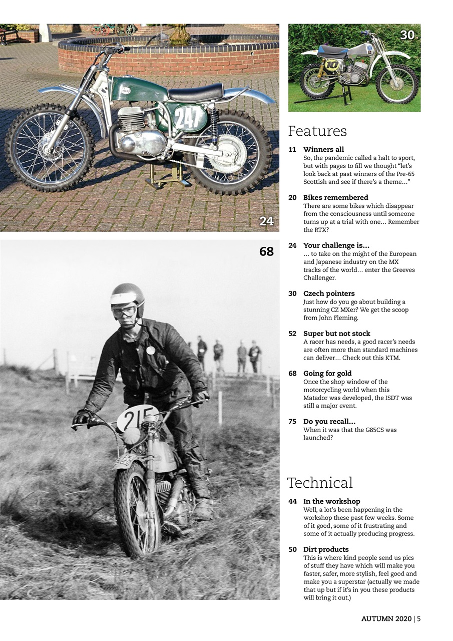 Classic Dirt Bike Preview Pages