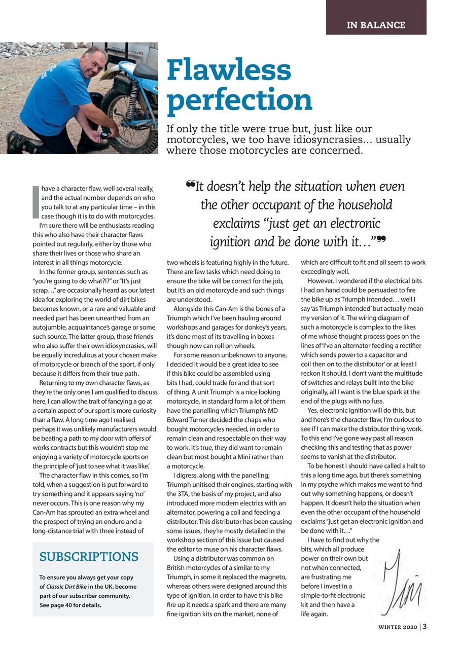 Classic Dirt Bike Preview Pages