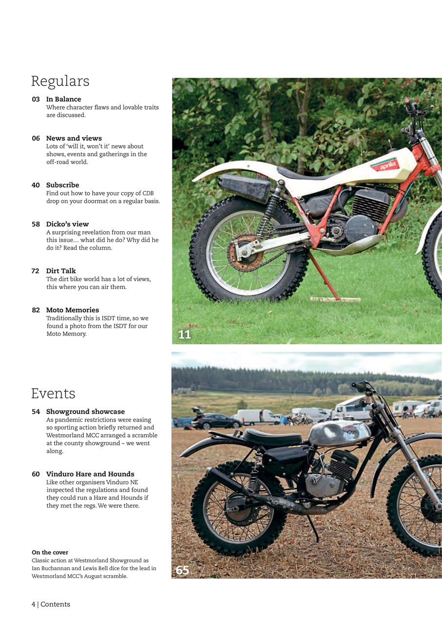 Classic Dirt Bike Preview Pages