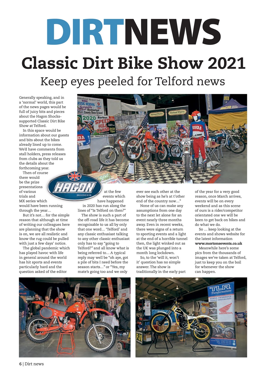 Classic Dirt Bike Preview Pages