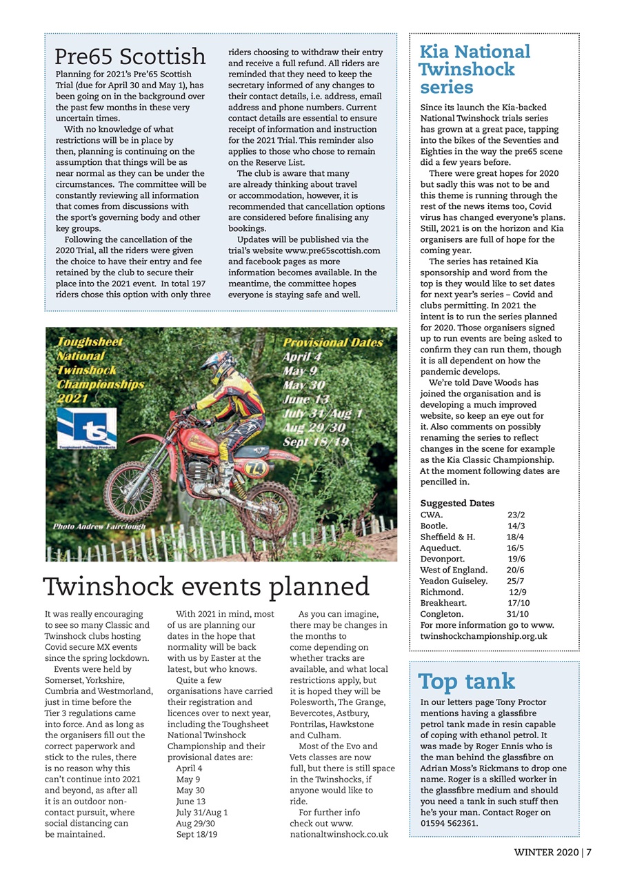 Classic Dirt Bike Preview Pages