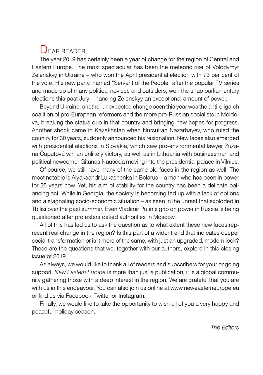 New Eastern Europe Preview Pages