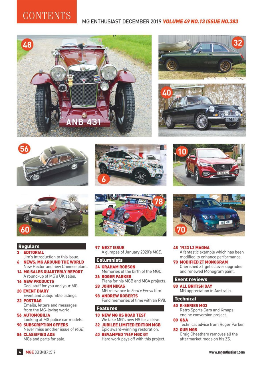 MG Enthusiast Preview Pages