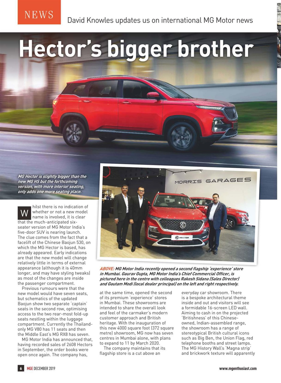 MG Enthusiast Preview Pages