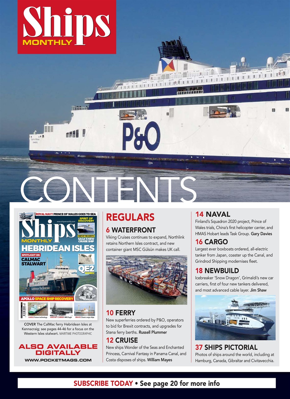 Ships Monthly Preview Pages