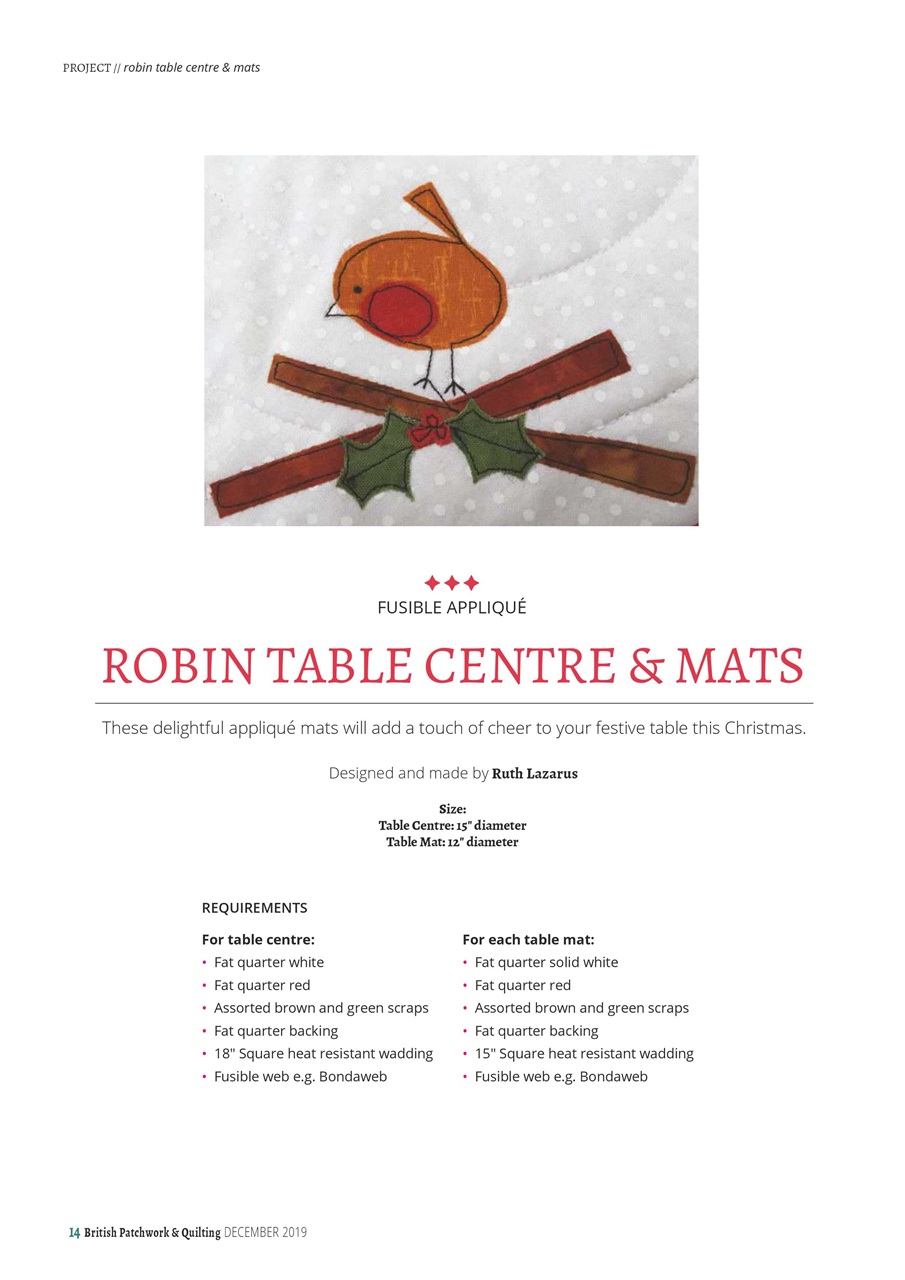 Patchwork and Quilting Preview Pages