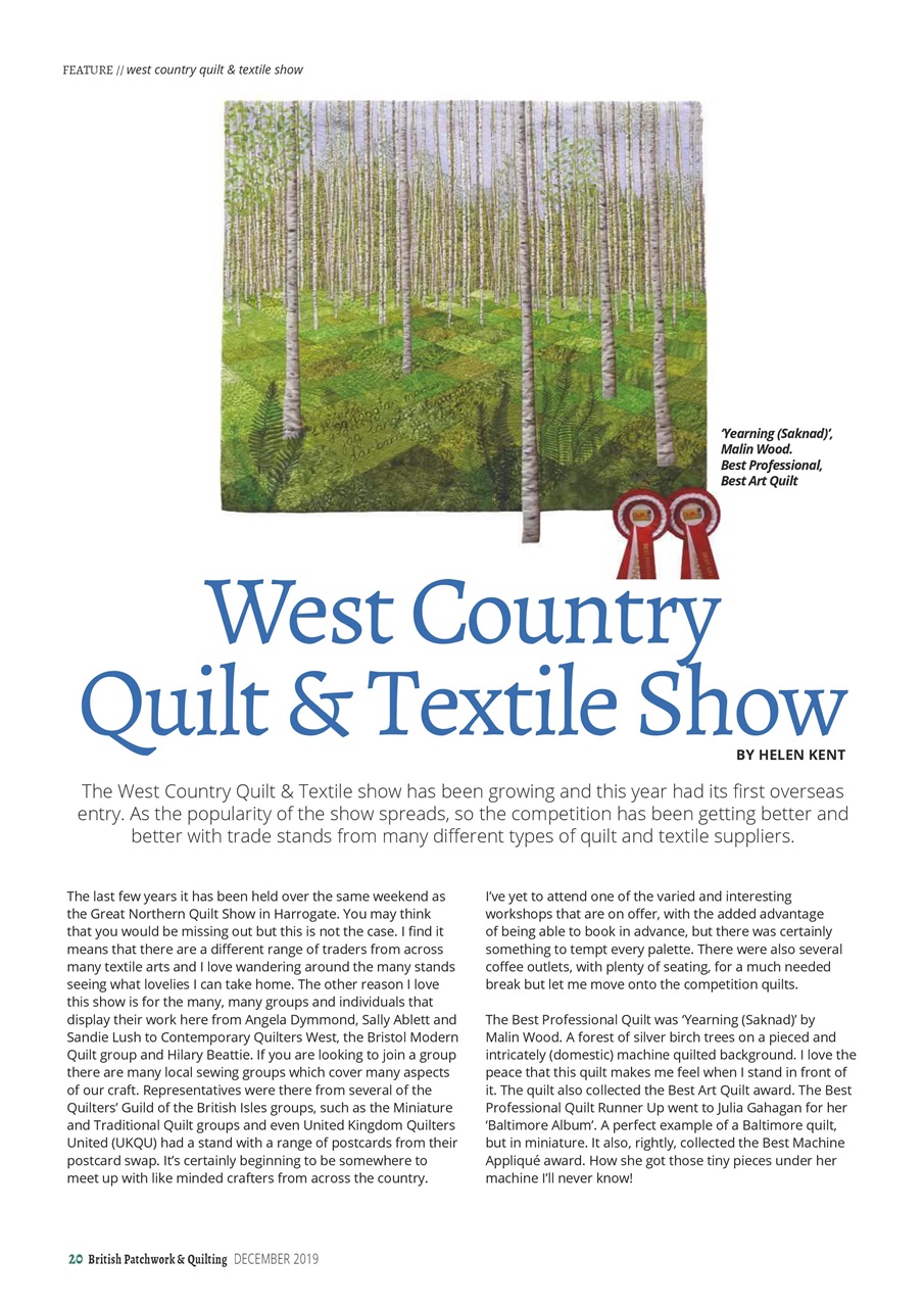 Patchwork and Quilting Preview Pages