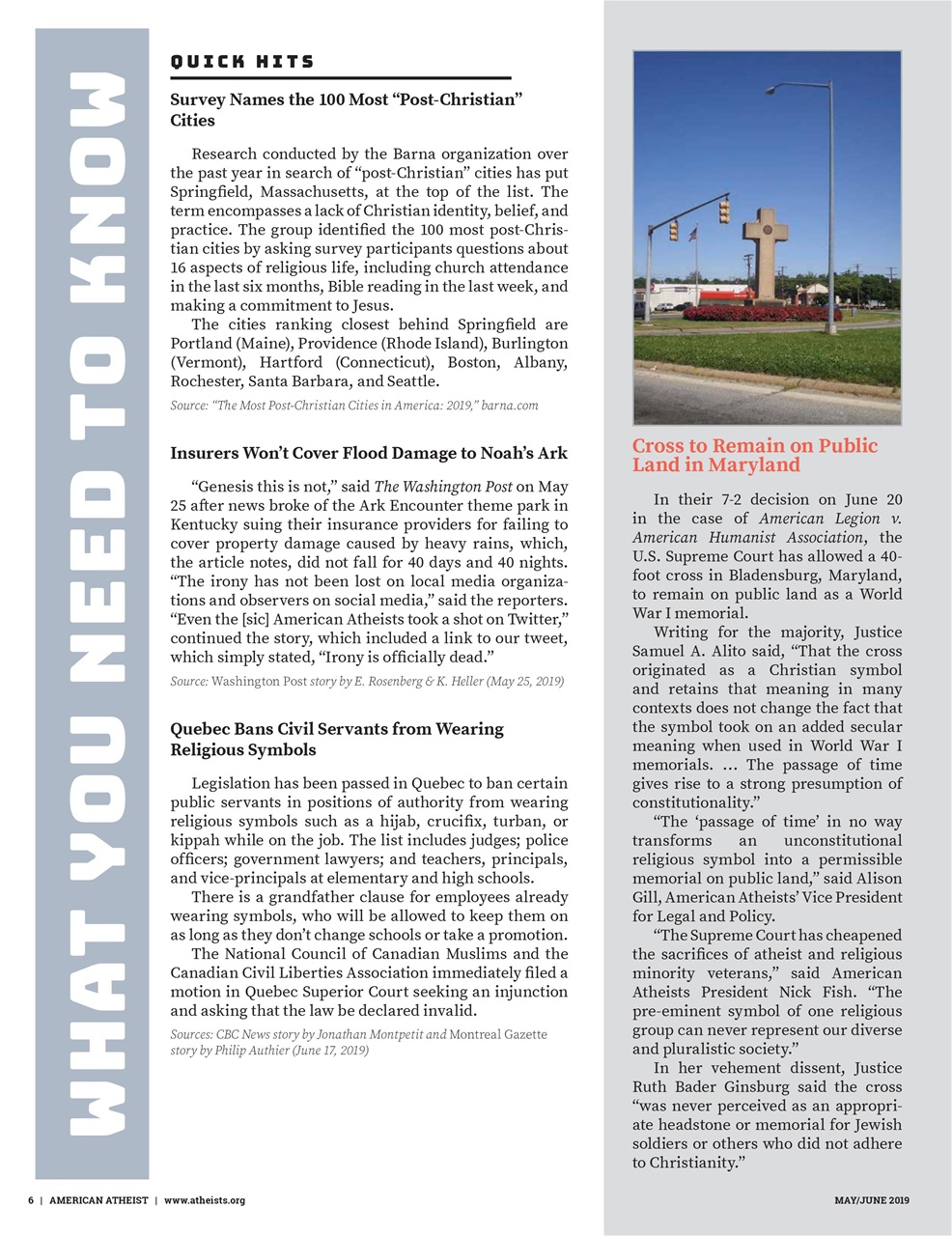 American Atheist Preview Pages