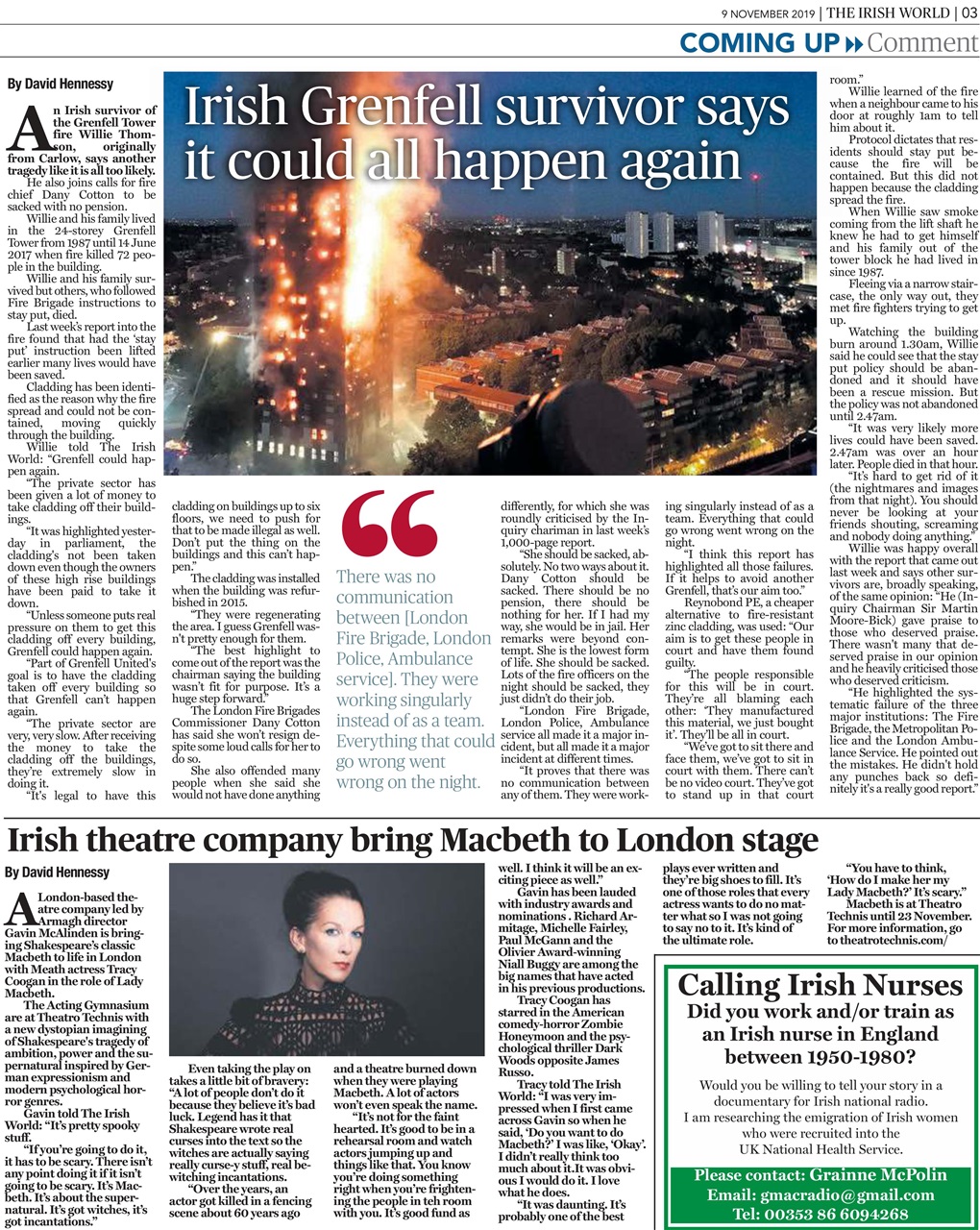 Irish World Preview Pages