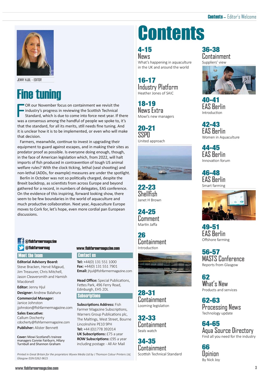 Fish Farmer Magazine Preview Pages