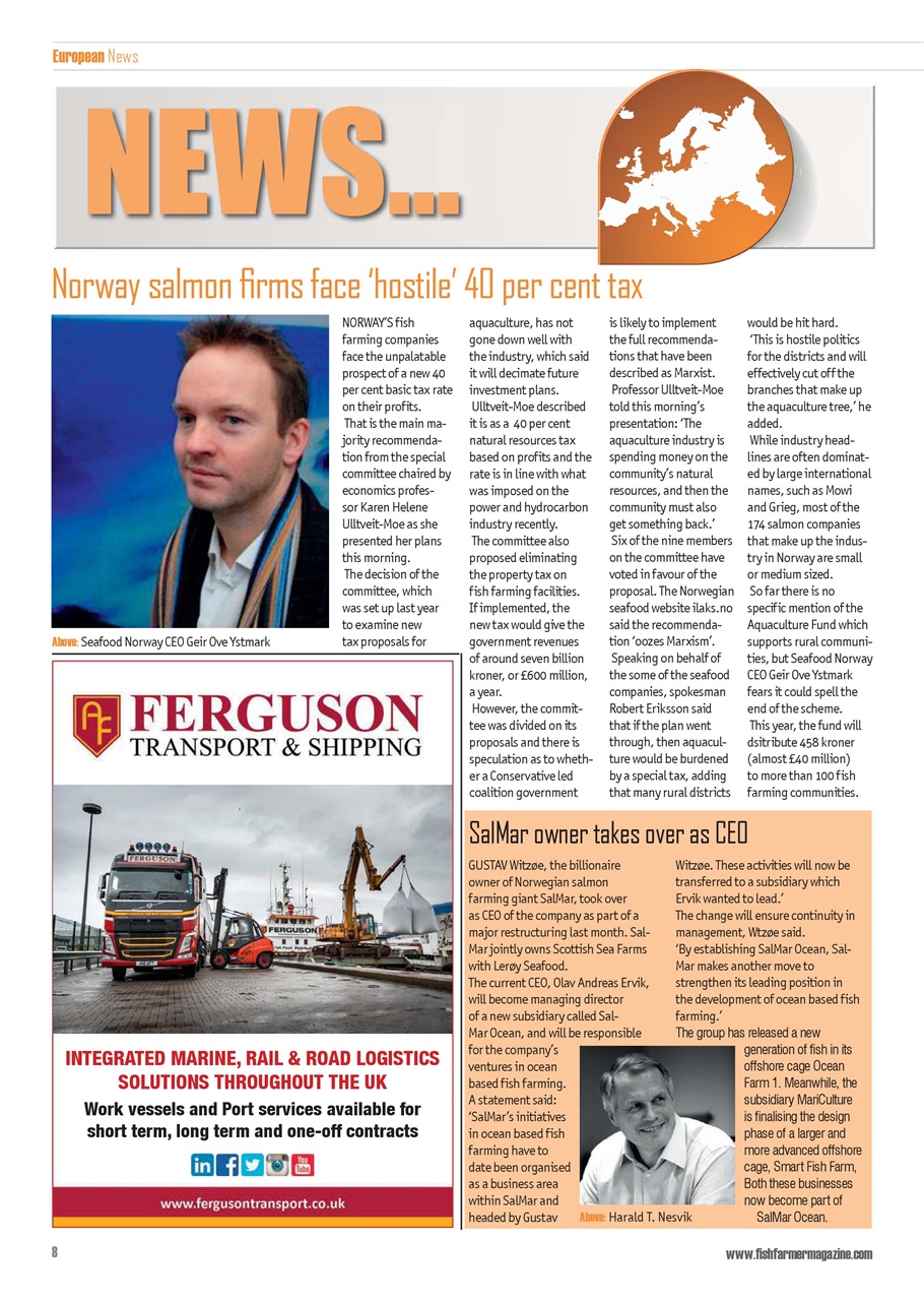 Fish Farmer Magazine Preview Pages