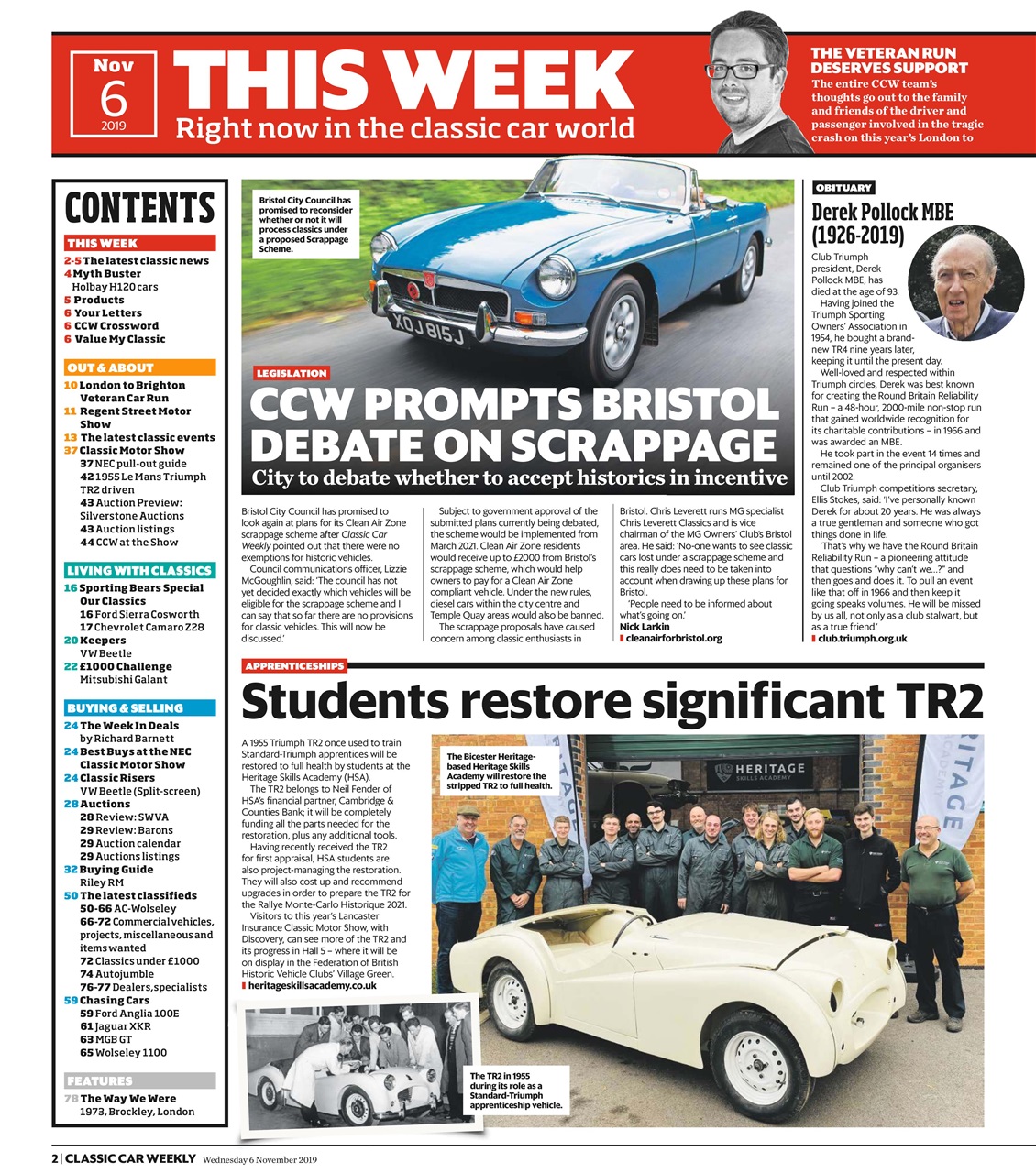 Classic Car Weekly Preview Pages
