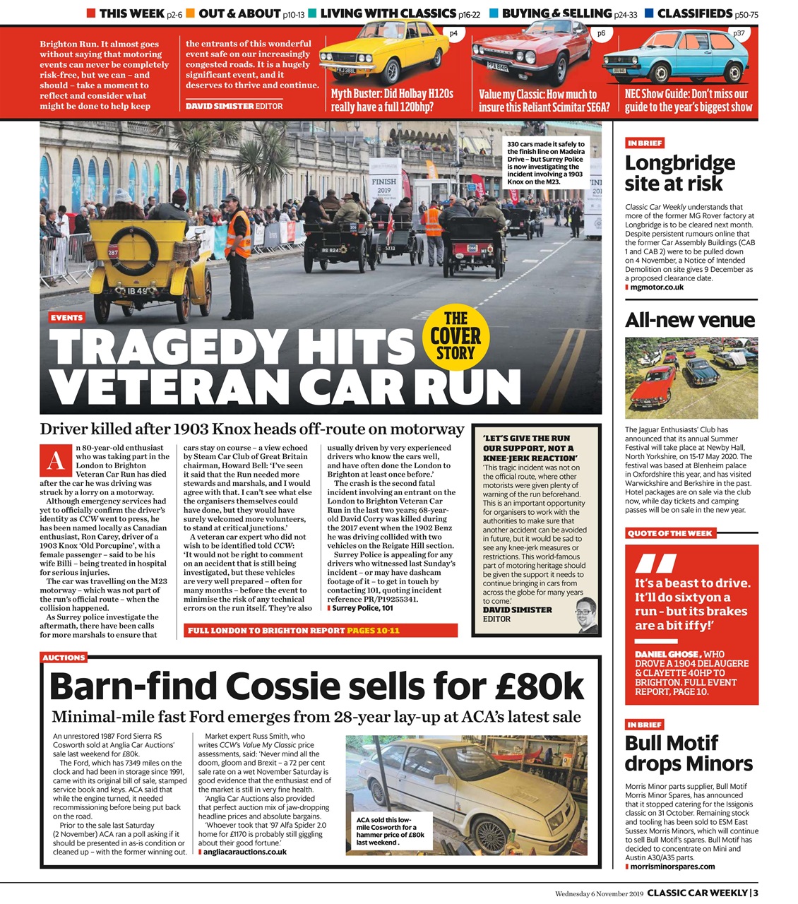 Classic Car Weekly Preview Pages