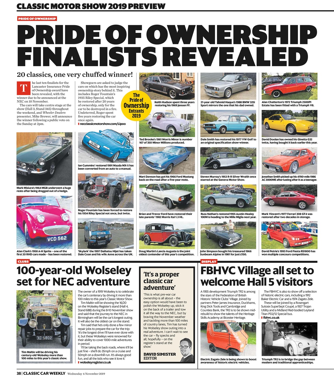 Classic Car Weekly Preview Pages