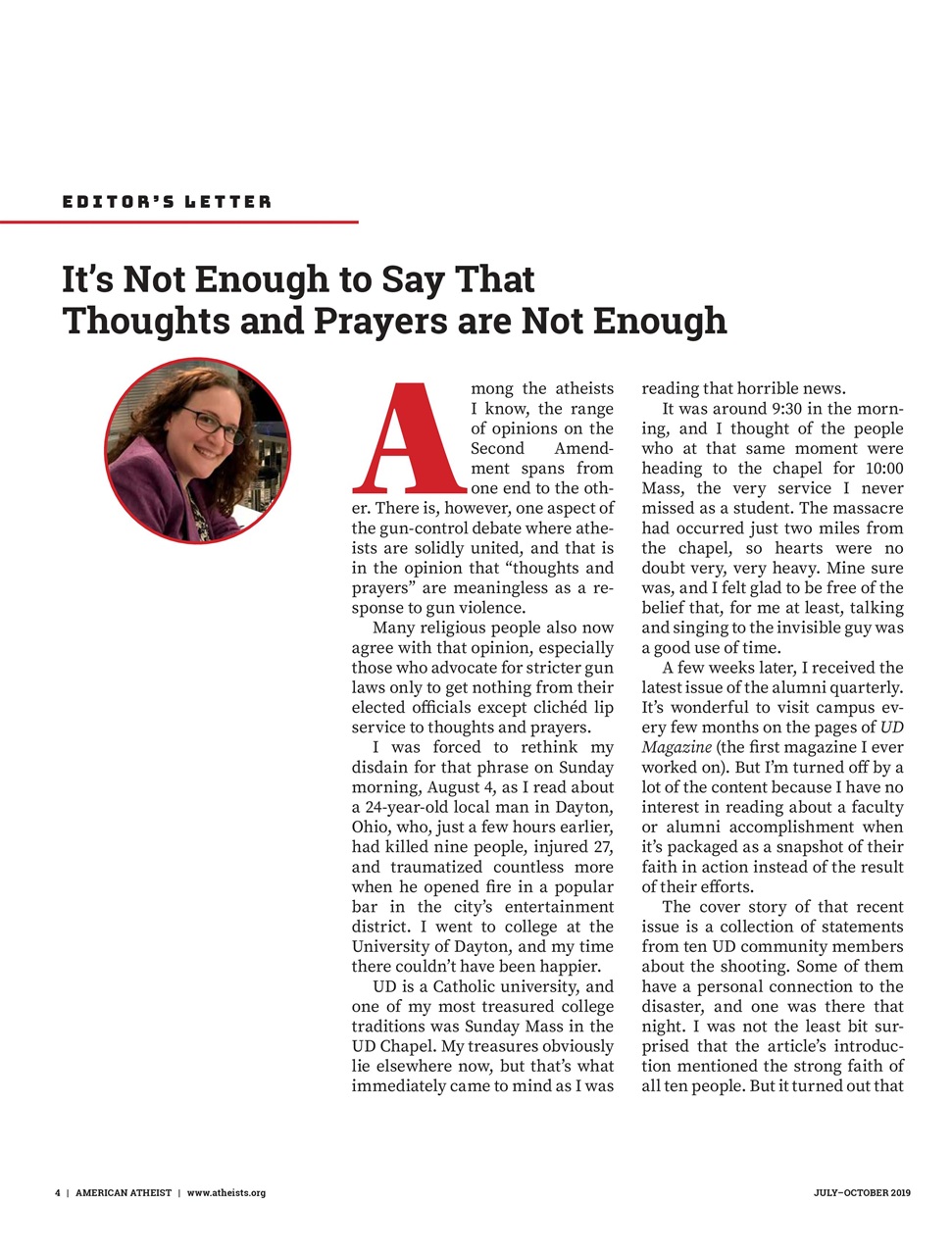 American Atheist Preview Pages