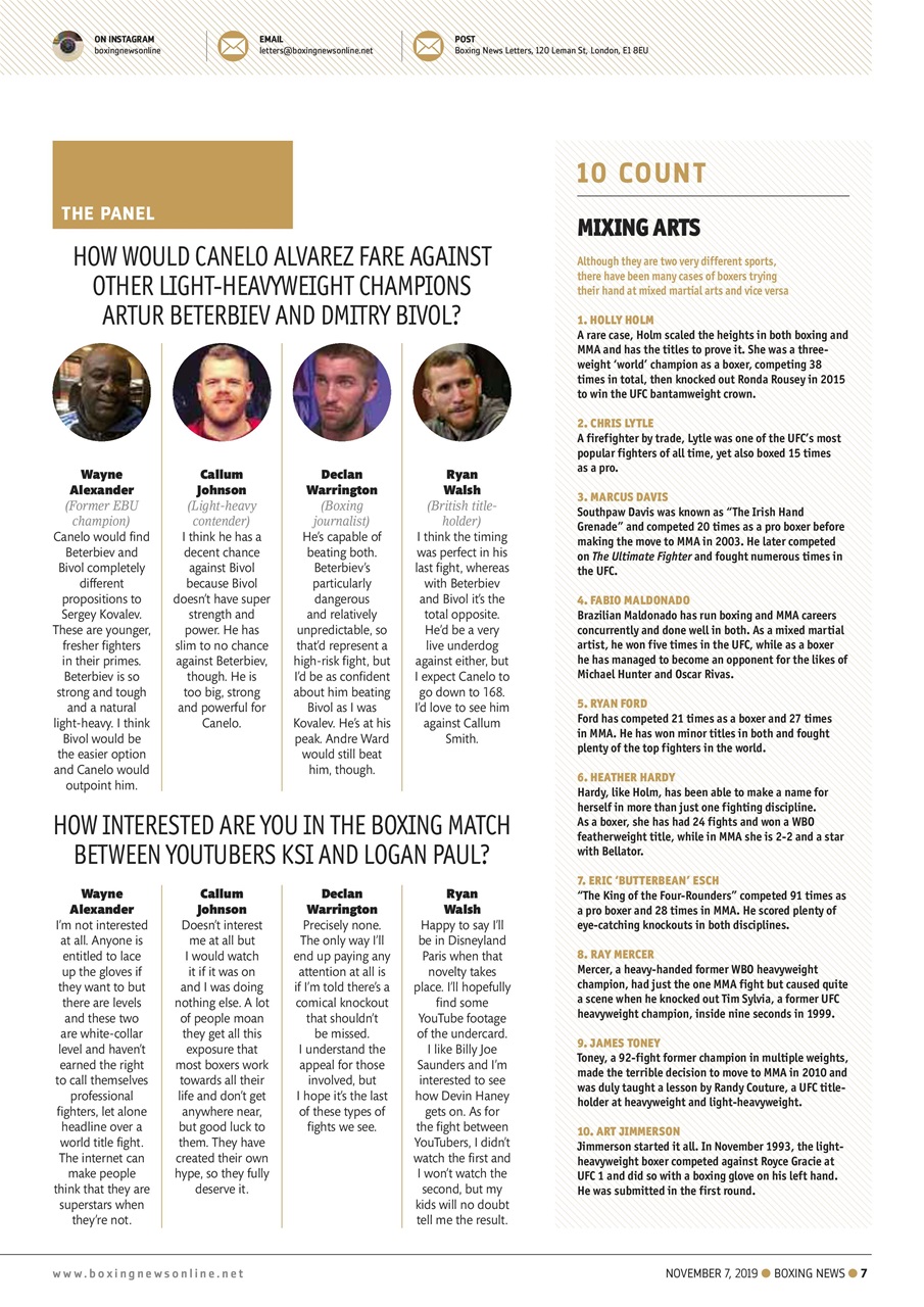 Boxing News Preview Pages