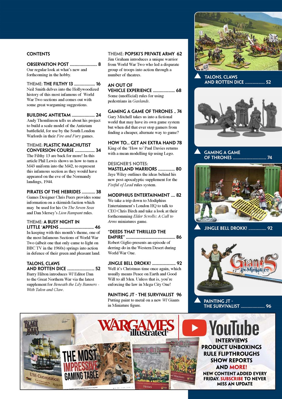 Wargames Illustrated Preview Pages