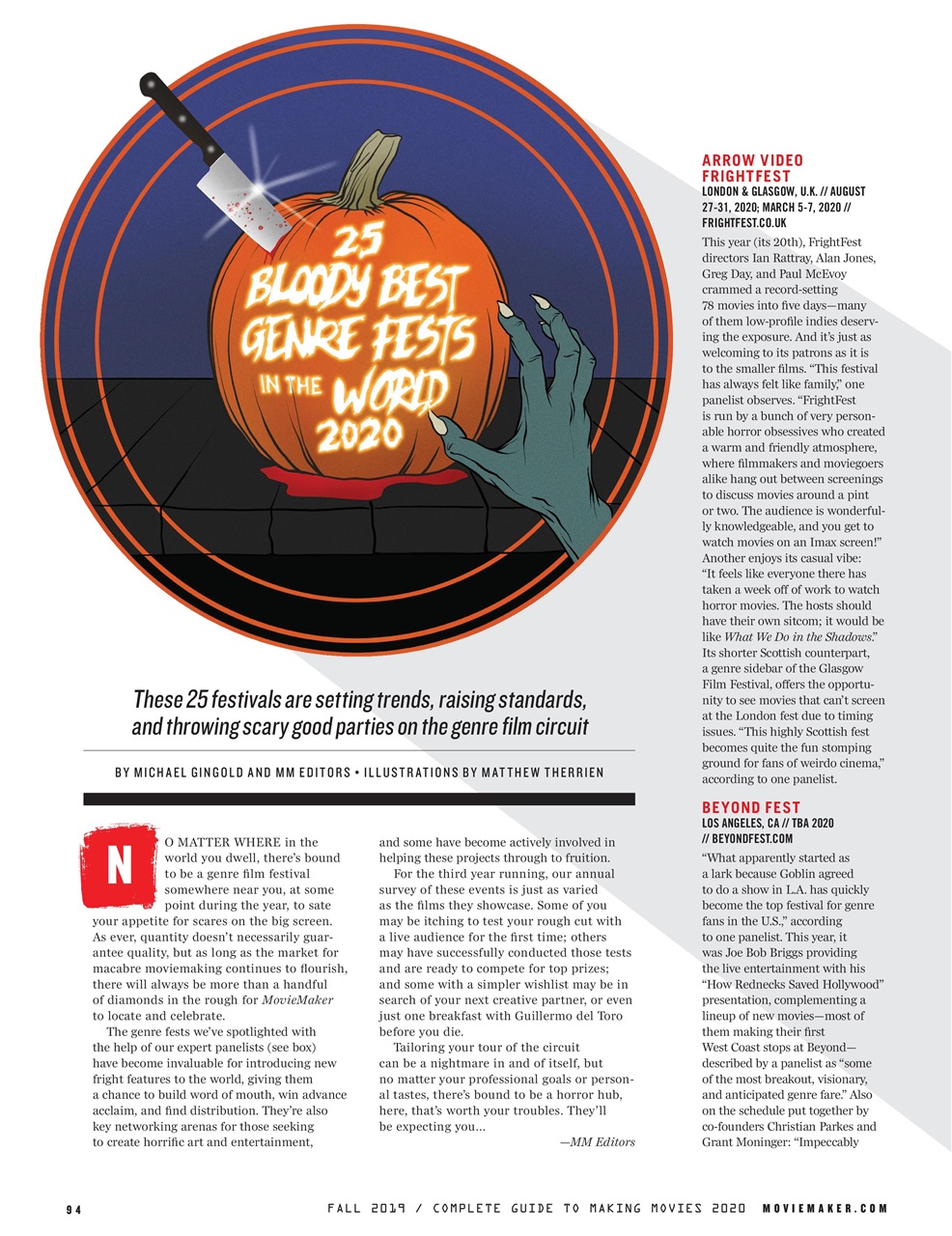 MovieMaker Magazine Preview Pages